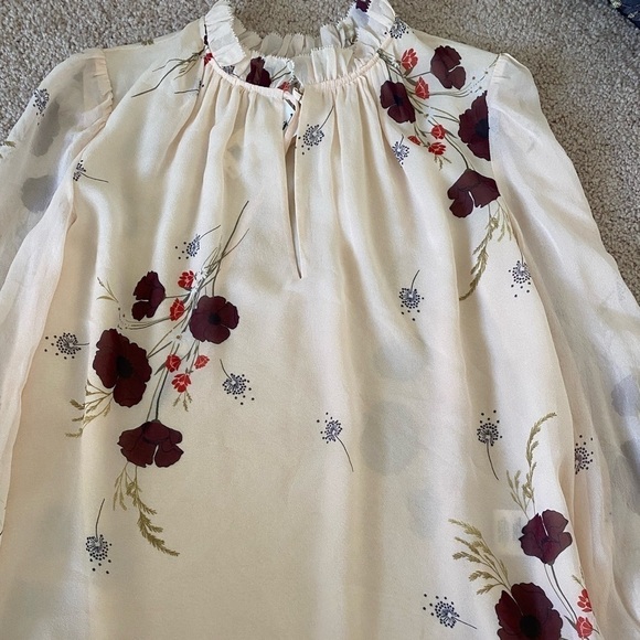 Joie- NWT “Rafaella” Silk Floral Long Sleeve Blouse - Picture 6 of 6